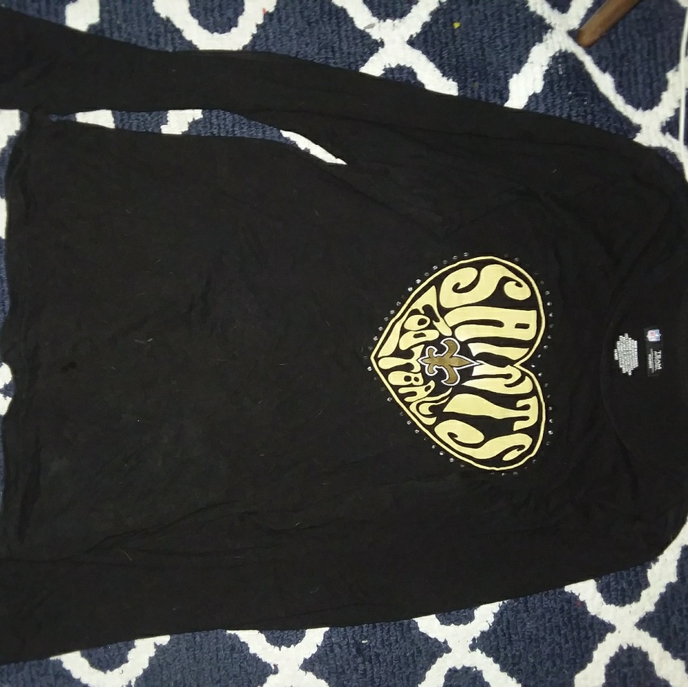 New Orleans Saints &navy blue blouse